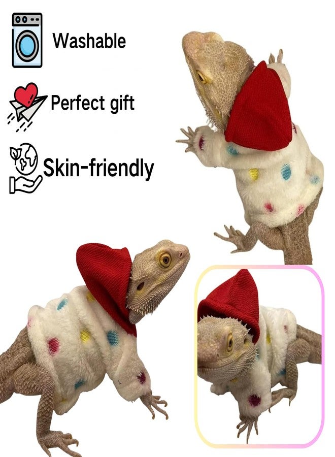 TTMIMIK Lizards Clothes for Bearded Dragon Cotton Hoodies Leopard Gecko Costume, Reptile Hoodies Apparel for Skin Protection - Image 3